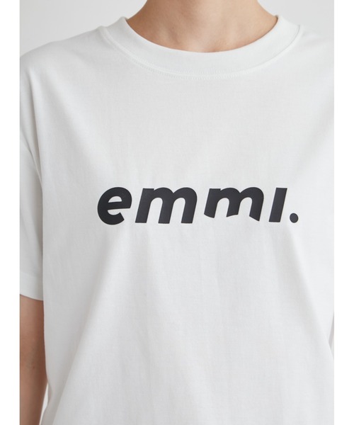 「emmi」 半袖Tシャツ FREE チャコールグレー レディース_画像5