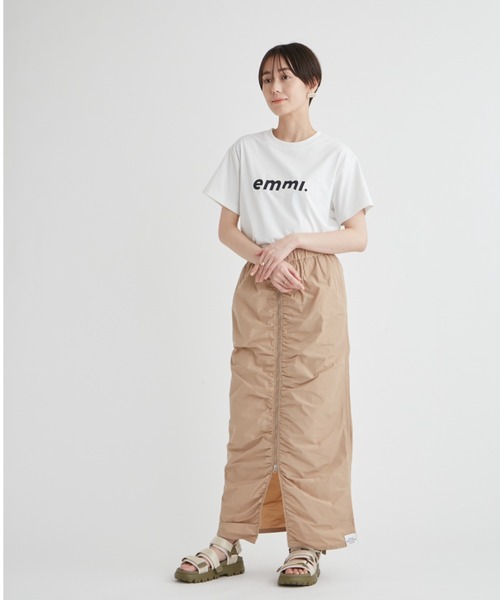 「emmi」 半袖Tシャツ FREE チャコールグレー レディース_画像7