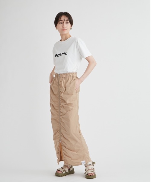 「emmi」 半袖Tシャツ FREE チャコールグレー レディース_画像8