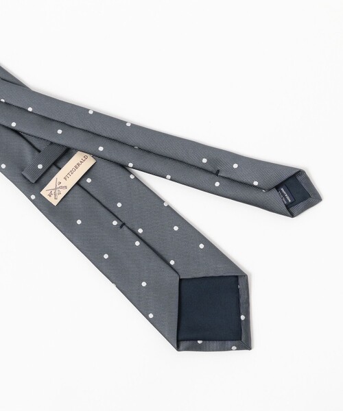 BEAMS F（ビームスF） ネクタイ FITZGERALD / シルク ドット柄
