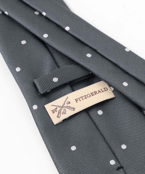BEAMS F（ビームスF） ネクタイ FITZGERALD / シルク ドット柄