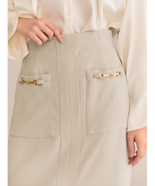 「TONAL」 ロングスカート 36 ベージュ レディース_画像2