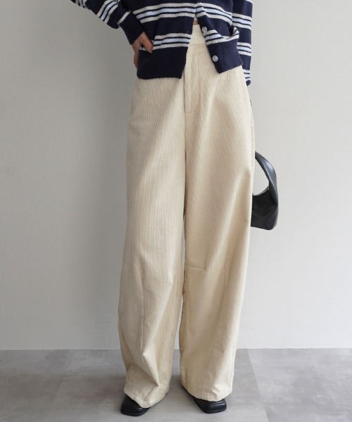 Rashik パンツ コーデュロイカーブパンツ レディース : ZOZOTOWN Yahoo