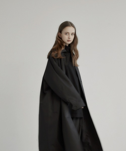 「remer」 ステンカラーコート SMALL ベージュ メンズ_画像4