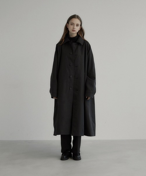 「remer」 ステンカラーコート SMALL ベージュ メンズ_画像5