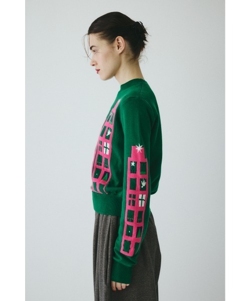 【美品】  HOLIDAY / ホリデイ | MULTI KNIT PUFF TOPS / マルチニットトップス セーター | one size | マルチカラー | レディース HOLIDAY（ホリデイ）の「MULTI KNIT PUFF TOPS マルチニットパフ