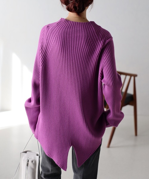 「&HALF」 「noa-ge」長袖ニット FREE オフホワイト レディース_画像3