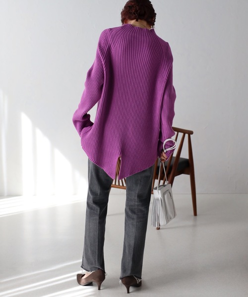 「&HALF」 「noa-ge」長袖ニット FREE オフホワイト レディース_画像5