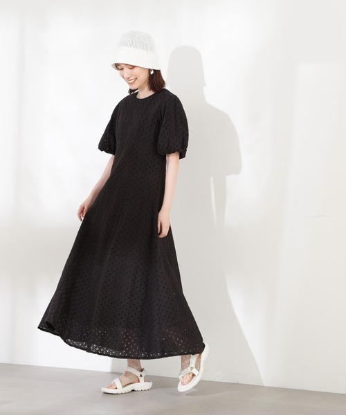 「N.(N. Natural Beauty Basic)」 長袖ワンピース SMALL ブラック レディース_画像4