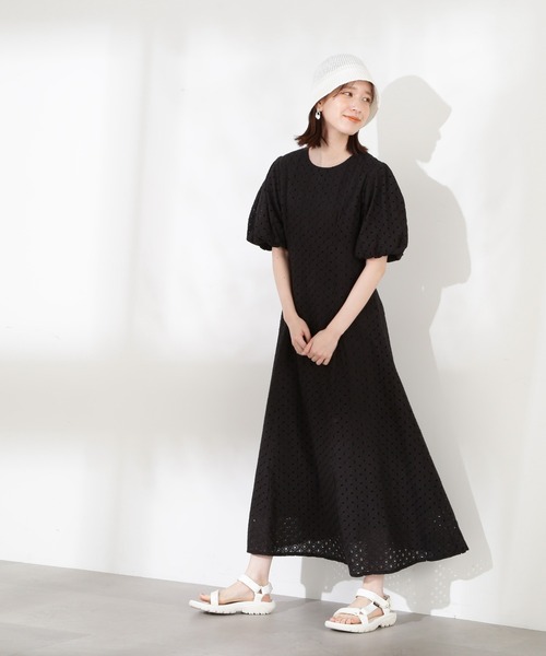「N.(N. Natural Beauty Basic)」 長袖ワンピース SMALL ブラック レディース_画像6