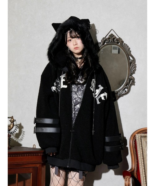 NOEMIE（ノエミー） ブルゾン アウター ダブルバックルねこ耳ユニ