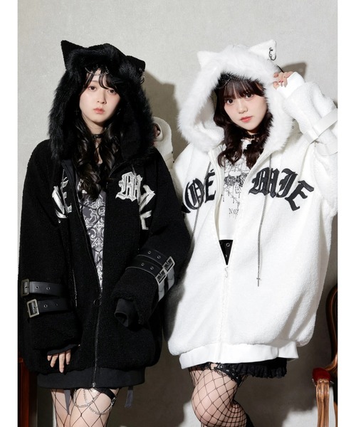 NOEMIE（ノエミー） ブルゾン アウター ダブルバックルねこ耳ユニ