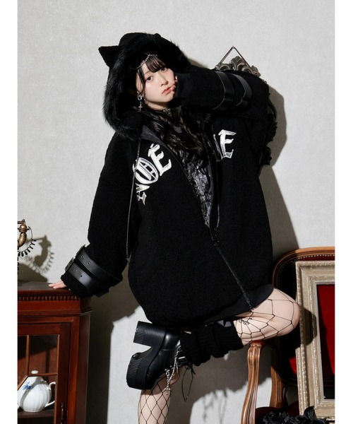 ジャケット・アウター emineo NOEMIE（ノエミー） ブルゾン アウター ダブルバックルねこ耳ユニ