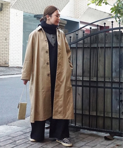 JOURNAL STANDARD LUXE」 ステンカラーコート - ベージュ レディースの