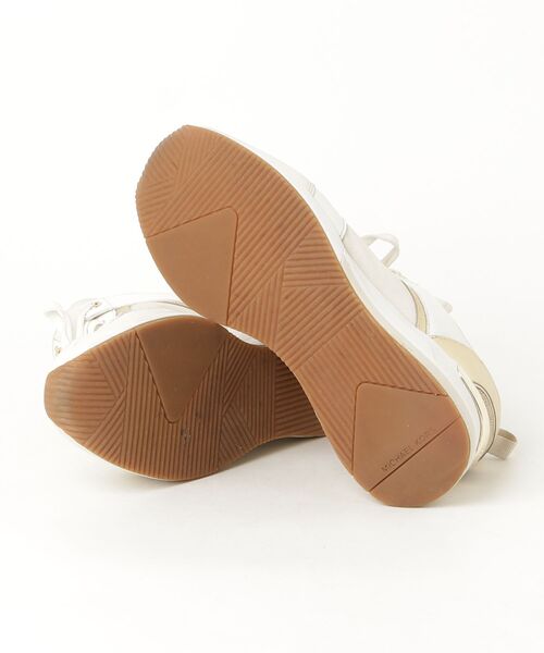 「MICHAEL KORS」 ローカットスニーカー 8.5 ベージュ レディース_画像3