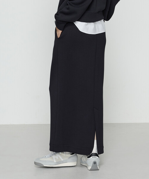 COMME CA Wardrobe スカート レーヨンミックスダンボール ナロー