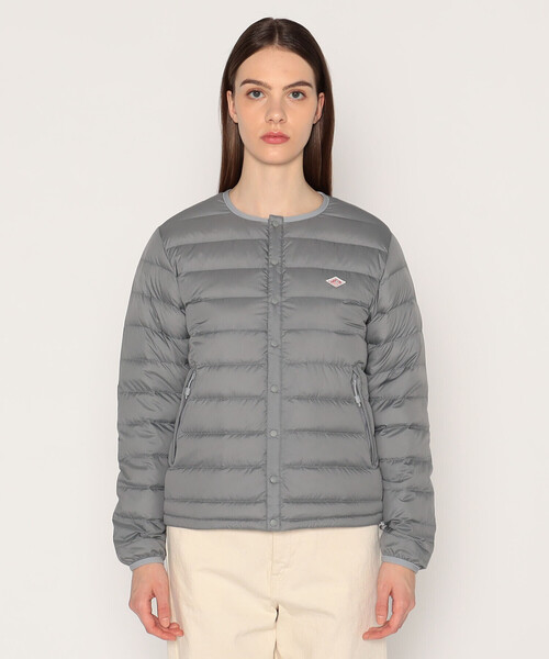 りえあ　DANTON T/Cダウンジャケット グレーS Danton（ダントン） ダウンジャケット S ライトグレー レディース