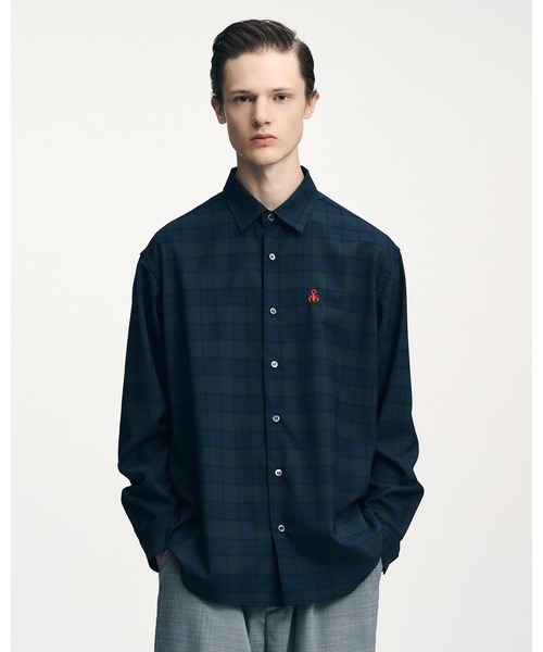 SOPHNET.（ソフネット） シャツ TROPICAL CHECK RELAX-FIT SHIRT