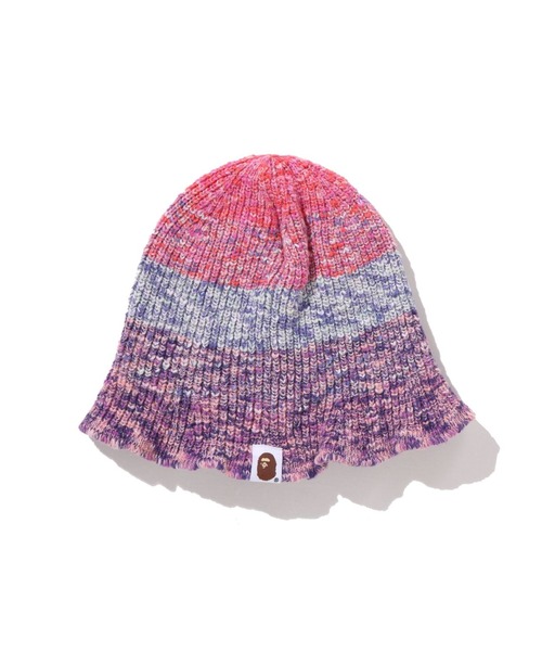 APE ハートデザイン ニット帽 A'GEM/9 × .kom『HONE J X TARGETTO』HONEY HEART BEANIE/ハニーハート