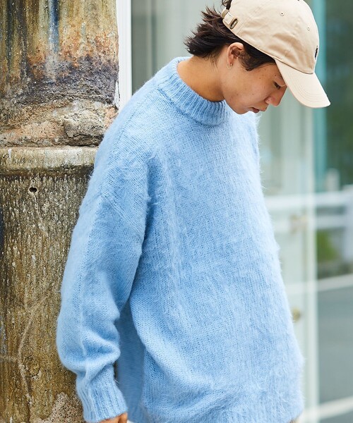 「FREAK'S STORE」 長袖ニット SMALL オリーブ メンズ_画像5