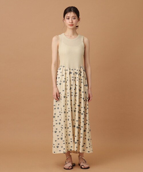 「muller of yoshiokubo」 ノースリーブワンピース 00 ベージュ レディース_画像9