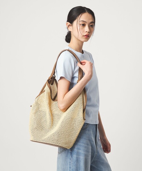 ショルダーバッグ バッグ 「EMMEL REFINES」EM カゴ トートバッグ レディースの画像