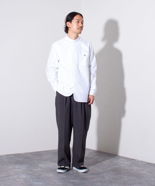 「GEVACO」 長袖シャツ S グリーン メンズ_画像2