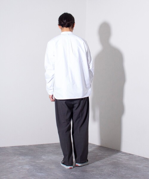 「GEVACO」 長袖シャツ S グリーン メンズ_画像4