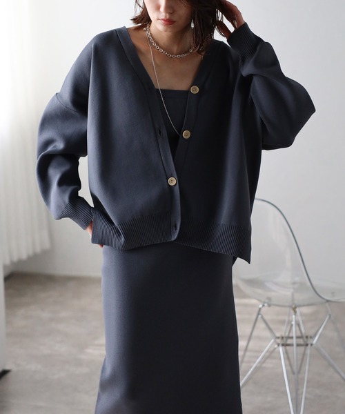 「Bonjour Sagan」 セットアップ M チャコールグレー レディース_画像7