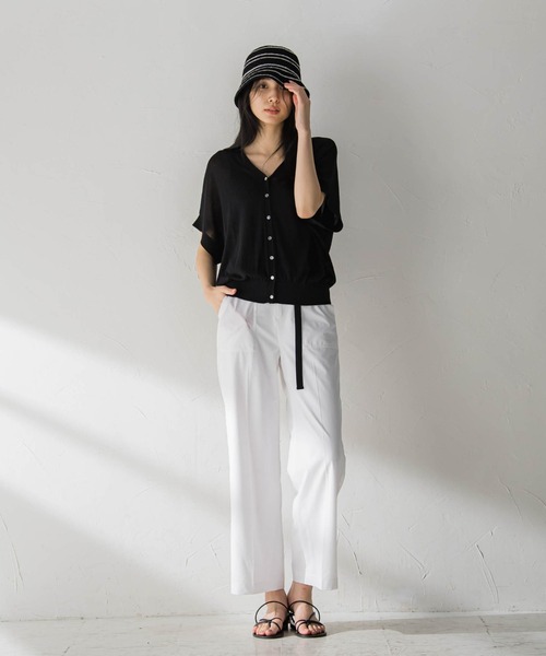 「MAYSON GREY」 スラックス L ホワイト レディース_画像2