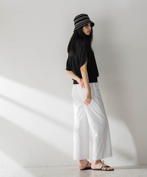 「MAYSON GREY」 スラックス L ホワイト レディース_画像3