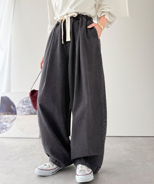 「Java」 デニムパンツ SMALL ブラック レディース_画像2