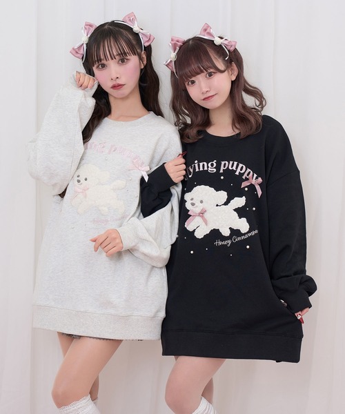 Honey Cinnamon ハーフ ジップ スウェット トレーナー Honey Cinnamon ハーフ ジップ スウェット トレーナー 【公式通販】