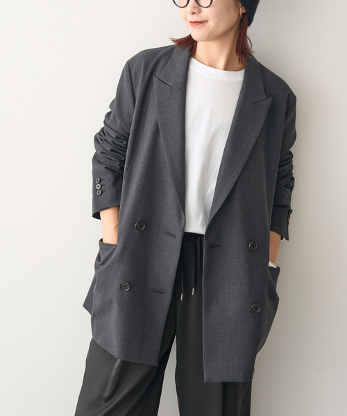 Spick & Span ダークグレー テーラードジャケット Spick＆Span（スピック アンド スパン） 「Spick & Span」 テーラード