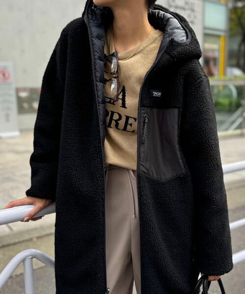 TAION（タイオン） ダウンコート M ブラック レディース : ZOZOTOWN