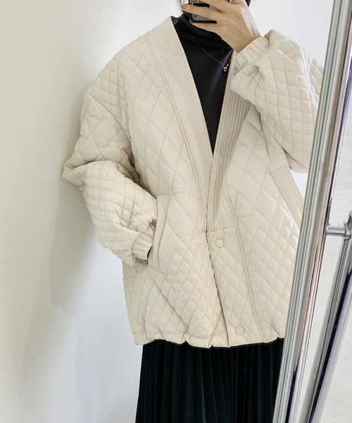 「aimoha」 ノーカラージャケット MEDIUM ブラック レディース_画像3