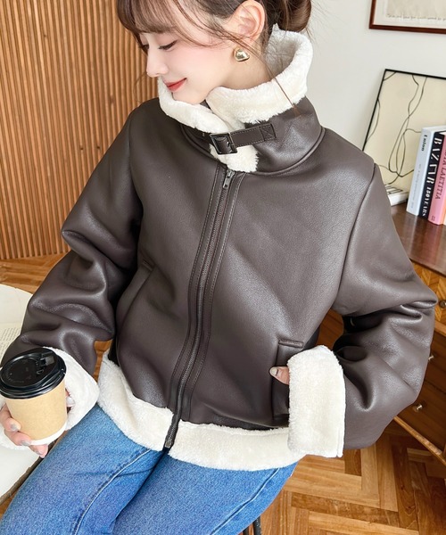 moment+ ブルゾン L ブラウン レディース : ZOZOTOWN Yahoo!店 - 通販