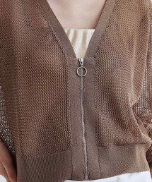 「GALLEST」 カーディガン 38 ベージュ レディースの画像6