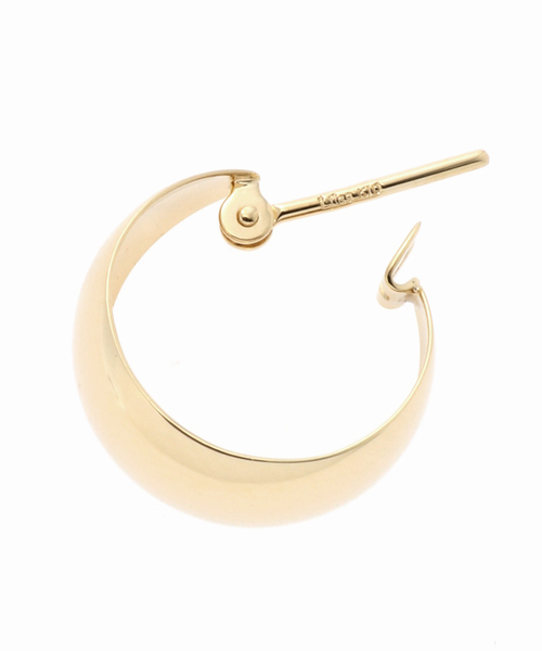 Lilas ピアス 三日月フープピアス K10（両耳） レディース : ZOZOTOWN