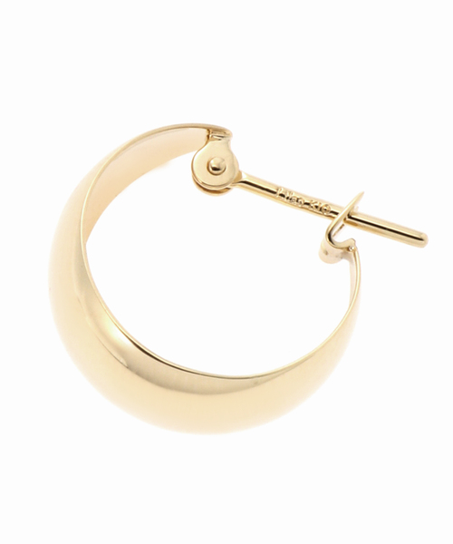 Lilas ピアス 三日月フープピアス K10（両耳） レディース : ZOZOTOWN