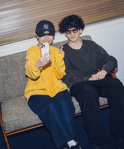 「kaoyorinakami」 長袖Tシャツ X-SMALL ブラック メンズ_画像8