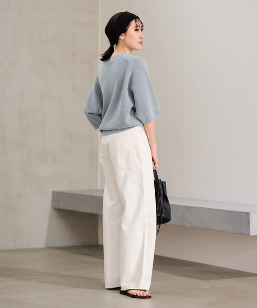 みなひこ　フレームワークニット FRAMeWORK（フレームワーク） ニット セーター ピグメントダイハーフ