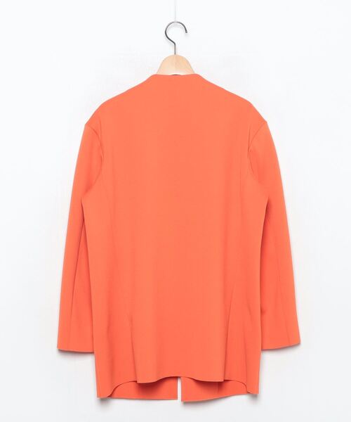 「PHEENY」 ノーカラージャケット FREE オレンジ レディース_画像2