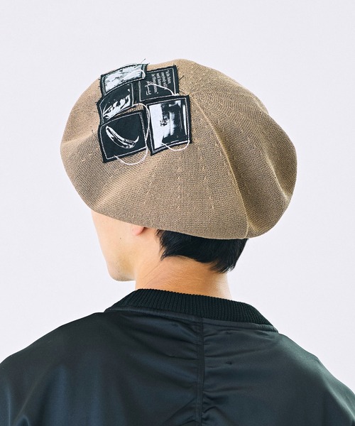 CA4LA ANDY WARHOL PATCH BERET ベレー帽 CA4LA（カシラ） 帽子 ベレー帽 AndyWarhol PATCH BERET メンズ
