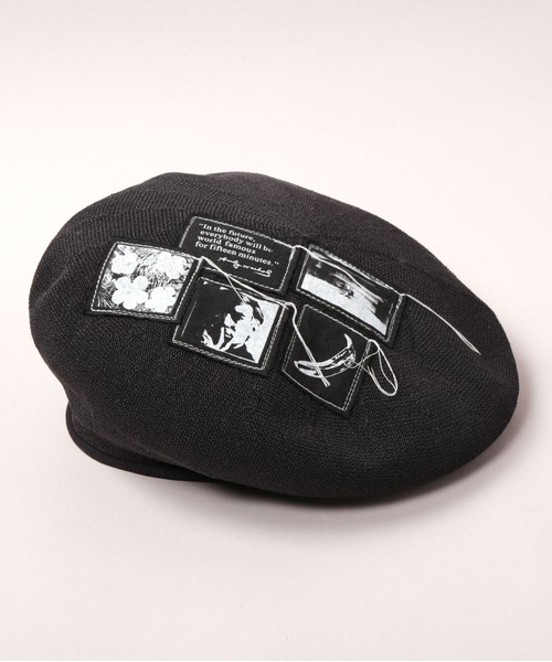 CA4LA ANDY WARHOL PATCH BERET ベレー帽 CA4LA（カシラ） 帽子 ベレー帽 AndyWarhol PATCH BERET メンズ