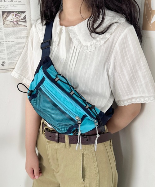 SOLLON.（ソルロン） ウエストポーチ ウエストバッグ カラフルドロスト