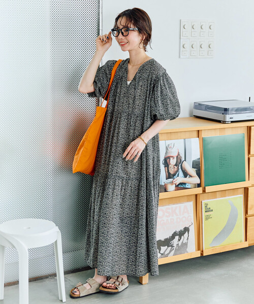 近年✨HUG Ō WäR コットンツイルスキッパーワンピース バニラ 2 FREAK'S STORE（フリークスストア） ワンピース 限定展開 インド 2