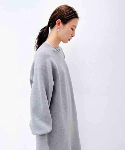 「y/m」 長袖ワンピース FREE 杢グレー レディース_画像6