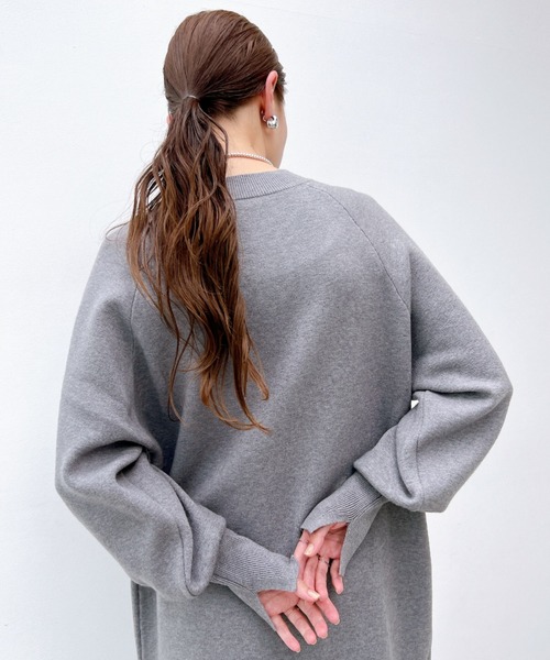 「y/m」 長袖ワンピース FREE 杢グレー レディース_画像8