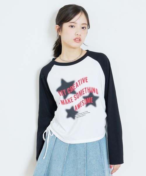 LOVETOXIC tシャツ 「LTXC/綿100%」アソートラグラン長袖T キッズ 子供